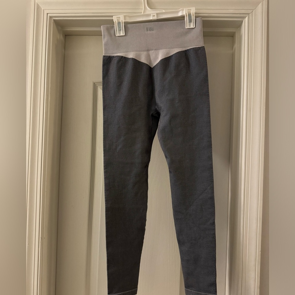 Gray and Light Gray Leggings